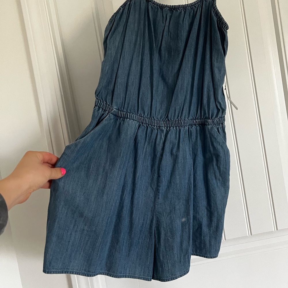 Express denim romper NWT - Picture 2 of 2